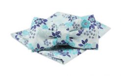 Męska Mucha z Poszetką, Miętowa w Kwiaty - Alties. Zielone krawaty i muchy Alties, bez wzorów, eleganckie. Za 54.00 zł.