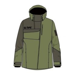 Kurtka narciarska Slope Zuko. Zielone kurtki sportowe męskie SLOPE, na zimę, m, bez wzorów, bez kaptura, narciarskie. Za 656.00 zł.