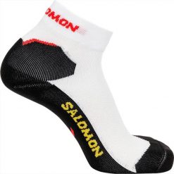 Skarpetki Salomon unisex Speedcross Ankle Dx+sx 1p Biały/czarny Biały. Białe skarpety męskie Salomon, bez wzorów, z elastanu. Za 63.80 zł.