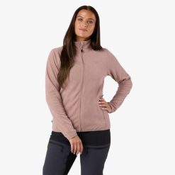 Bluza polarowa turystyka damska Swedemount Stryn Fleece szybkoschnąca. Brązowe bluzy damskie SWEDEMOUNT, na zimę, bez wzorów, z polaru, sportowe, bez ramiączek, bez kaptura. Za 125.00 zł.