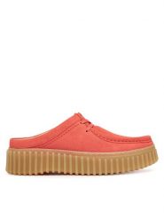 Clarks Klapki Torhill Mule 26181194 Koralowy. Pomarańczowe klapki damskie Clarks, bez wzorów, ze skóry, bez obcasa, bez zapięcia. Za 249.99 zł.