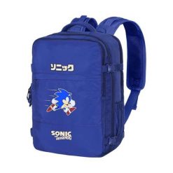 Plecak wielozadaniowy SONIC THE HEDGEHOG Niebieski. Niebieskie plecaki męskie SONIC THE HEDGEHOG, bez wzorów. Za 251.60 zł.