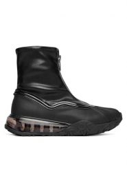 DKNY Botki K4500473 Czarny. Czarne botki damskie DKNY, bez wzorów, ze skóry, bez obcasa, na płaskiej podeszwie, bez zapięcia. Za 499.99 zł.