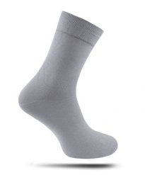Skarpetki Męskie, Jednokolorowe, Bezuciskowe, BAWEŁNA - NADIR - Popielate. Szare skarpety męskie Nadir, bez wzorów, z bawełny. Za 14.90 zł.