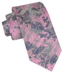 Klasyczny, Męski Krawat Alties - Popiel i Róż. Czerwone krawaty i muchy Alties, bez wzorów, z tkaniny, eleganckie. Za 49.00 zł.