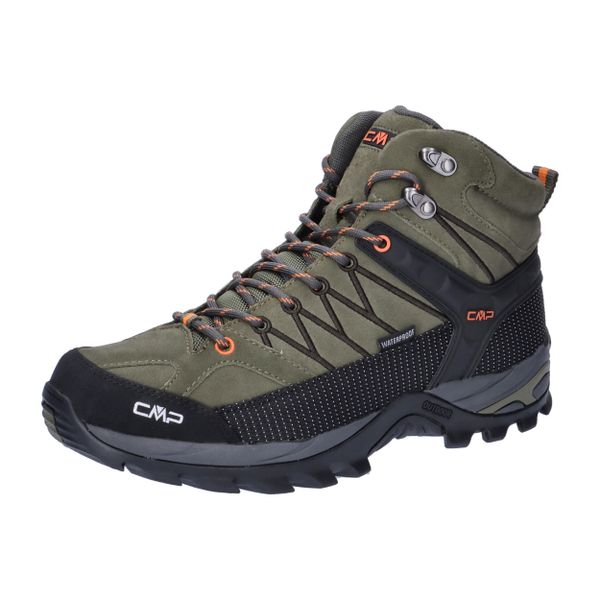 Buty trekkingowe dla mężczyzn CMP Rigel MID. Zielone buty zimowe męskie CMP, z zamszu, bez zapięcia. Za 397.89 zł.