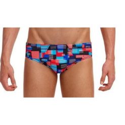 Kąpielówki męskie Funky Trunks Motherboard- slipy. Czerwone kąpielówki męskie Funky Trunks, m, bez wzorów. Za 109.00 zł.