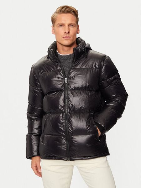 Schott NYC Kurtka zimowa COLUMBUSX Czarny Regular Fit. Czarne kurtki męskie Schott NYC, na zimę, l, bez wzorów, z syntetyku, bez kaptura. Za 799.99 zł.