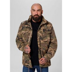 Kurtka przejściowa męska Pitbull M65. Brązowe kurtki męskie PITBULL, l, bez wzorów, bez kaptura. Za 379.00 zł.
