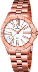 Zegarek Festina Zegarek damski Festina F16926-1 różowe złoto. Czerwone zegarki damskie Festina, złote. Za 628.00 zł.