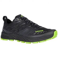 Buty trekkingowe męskie Lowa Amplux. Czarne trekkingi męskie Lowa, z materiału, bez zapięcia. Za 647.60 zł.