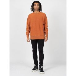 Bluza trekking męska. Brązowe bluzy męskie Champion, m, bez wzorów, z bawełny, bez ramiączek, bez kaptura. Za 229.00 zł.