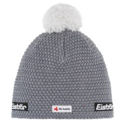 Czapka Eisbar Jamie Pompon MÜ SKA. Szare czapki damskie Eisbar, bez wzorów, z dzianiny, klasyczne. Za 206.00 zł.