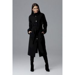 Długi płaszcz reglan m624. Czarne płaszcze damskie Global, m, bez wzorów, eleganckie, bez kołnierzyka, bez kaptura. Za 299.00 zł.