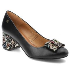Czarne Czółenka Maciejka Eleganckie Obuwie Damskie. Czarne czółenka damskie Maciejka, bez wzorów, ze skóry, eleganckie, bez obcasa, na obcasie, bez zapięcia. Za 329.00 zł.