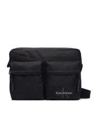 Calvin Klein Saszetka Bolt Laptop Flight Bag LV04D3459G Czarny. Czarne saszetki i nerki męskie Calvin Klein, bez wzorów, z materiału. Za 369.99 zł.