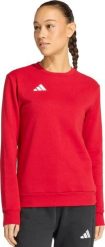 Adidas Bluza damska adidas Entrada 26 Sweat Top czerwona KB3950 XL. Czerwone bluzy damskie Adidas, xl, bez wzorów, bez ramiączek, bez kaptura. Za 165.69 zł.