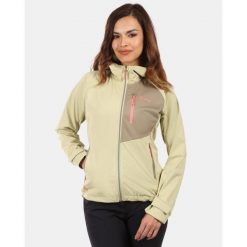 Damska kurtka softshell Kilpi BELTRA-W. Brązowe kurtki sportowe damskie Kilpi, xl, bez wzorów, z softshellu, bez ramiączek, bez kaptura, trekkingowe. Za 473.69 zł.