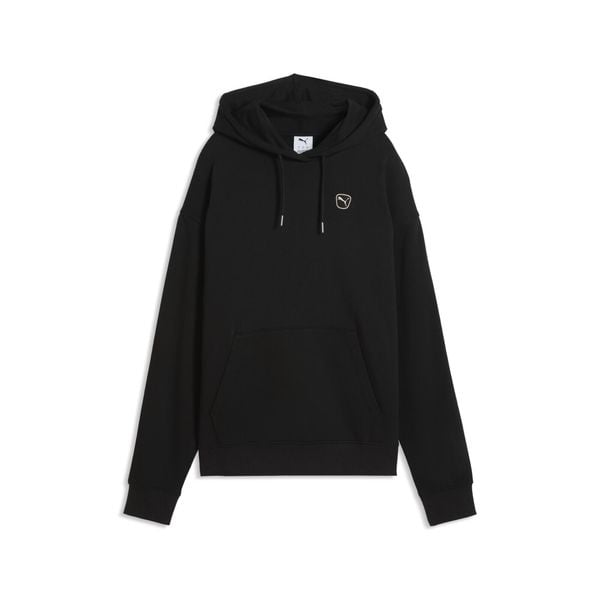 Damska bluza z kapturem Essentials Elevated PUMA. Czarne bluzy damskie Puma, xs, bez wzorów, z bawełny, sportowe, bez ramiączek, z kapturem. Za 249.00 zł.