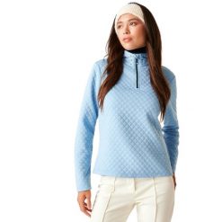 Damska kurtka narciarska Dare 2B Glamourize III. Niebieskie kurtki sportowe damskie Dare 2B, na zimę, bez wzorów, z dzianiny, bez ramiączek, bez kaptura, narciarskie. Za 238.00 zł.