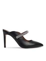 Kurt Geiger Klapki Duke 3202300109 Czarny. Czarne klapki damskie Kurt Geiger, bez wzorów, ze skóry, bez obcasa, bez zapięcia. Za 539.99 zł.