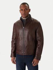 Milestone Kurtka skórzana Ms Barney 531063 21295 Brązowy Regular Fit. Brązowe kurtki męskie Milestone, m, bez wzorów, ze skóry, bez kaptura. Za 2,199.00 zł.