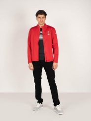 North Sails X Prada Bluza "Cowes" | 45 1000 000 | Cowes Full Zip | Mężczyzna | Czerwony. Czerwone bluzy męskie North Sails, m, bez wzorów, z elastanu, bez ramiączek, bez kaptura. W wyprzedaży za 399.00 zł.