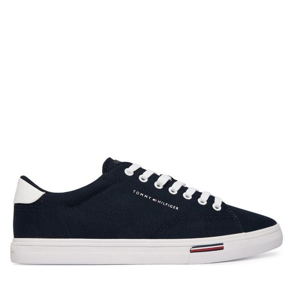 Tenisówki Tommy Hilfiger. Niebieskie trampki męskie Tommy Hilfiger, bez wzorów, bez zapięcia. Za 198.99 zł.