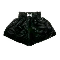Dorosły Boks Szorty Metal Boxe Muay Thai, Czarny. Czarne szorty damskie METAL BOXE, bez wzorów, sportowe. Za 148.50 zł.