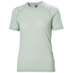 Damska koszulka polo Helly Hansen HH Durawool. Zielone bluzki damskie Helly Hansen, bez wzorów, bez kołnierzyka, bez ramiączek. Za 426.00 zł.