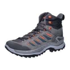 Buty trekkingowe męskie Lowa Innovo Mid Gtx. Niebieskie trekkingi męskie Lowa, na zimę, z materiału, za kostkę, bez zapięcia. Za 893.20 zł.