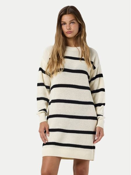 Noisy May Sukienka dzianinowa Maysa 27027577 Beżowy Loose Fit. Brązowe sukienki damskie Noisy May, xs, bez wzorów, z bawełny, bez kołnierzyka, bez ramiączek. Za 159.99 zł.