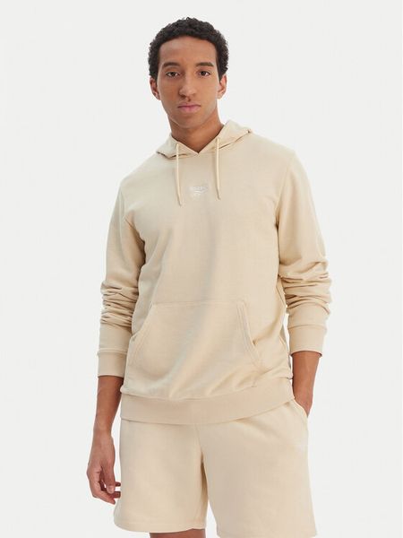 Reebok Bluza Babb RK25550CCM Beżowy Regular Fit. Brązowe bluzy męskie Reebok, m, bez wzorów, z bawełny, bez ramiączek, bez kaptura. Za 229.99 zł.