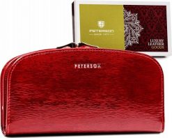 Peterson Portfel damski PETERSON PTN 42123-SH RED czerwony. Czerwone portfele damskie Peterson. Za 240.86 zł.