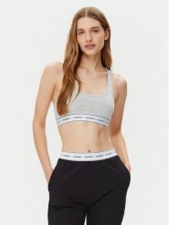 Guess Biustonosz top O97C01 KBBU1 Szary. Szare biustonosze Guess, z aplikacjami, z bawełny. Za 79.99 zł.