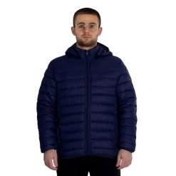 Kurtka puchowa Softee Milano. Niebieskie kurtki męskie Softee, s, bez wzorów, z materiału, bez kaptura. Za 244.99 zł.