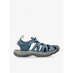 Sandały trekkingowe damskie Keen Whisper. Niebieskie sandały damskie Keen, bez wzorów, bez obcasa, bez zapięcia. Za 277.99 zł.