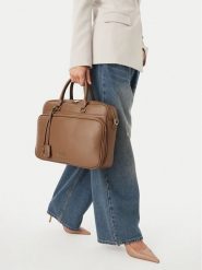 Nine West Torba na laptopa EO-LUXE SOCIETY-LA374-4792 Beżowy. Brązowe torby na laptopa damskie Nine West, bez wzorów, ze skóry. Za 299.99 zł.