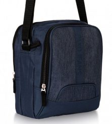 Torebka, Listonoszka Granatowa z Regulowanym Paskiem, Zapinana na Zamek -Pako Jeans. Niebieskie torby na ramię męskie Pako Jeans, z jeansu, na ramię, małe. Za 59.00 zł.