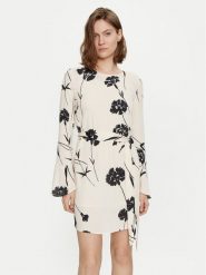 TWINSET Sukienka letnia 241TP2604 Écru Straight Fit. Sukienki damskie Twinset, na lato, bez wzorów, z wiskozy, bez kołnierzyka, bez ramiączek. Za 999.99 zł.