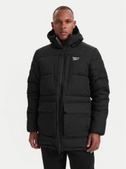Reebok Kurtka zimowa RCC00077 Czarny Regular Fit. Czarne kurtki męskie Reebok, na zimę, m, bez wzorów, z syntetyku, bez kaptura. Za 449.99 zł.