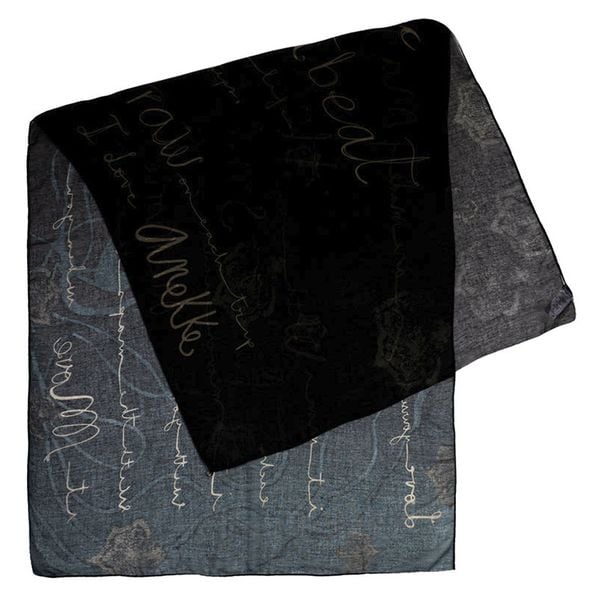 Czarno-Zielony Szal Damski Anekke REAL. Czarne szaliki damskie Anekke, bez wzorów. Za 119.00 zł.