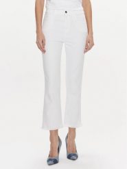Marella Jeansy Ovest 2413131094 Biały Regular Fit. Białe jeansy damskie Marella, bez wzorów, z bawełny. Za 729.99 zł.