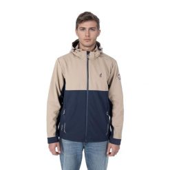 Kurtka męska softshell AULP z odpinanym kapturem elastyczna oddychająca. Zielone kurtki sportowe męskie Aulp, m, bez wzorów, z softshellu. Za 299.99 zł.