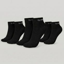 Skarpetki unisex fitness przewiewne Quarter. Czarne skarpetki damskie GYMBEAM, bez wzorów, z bawełny. Za 34.90 zł.