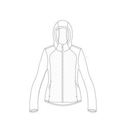 Damska kurtka wodoodporna CMP Grid. Białe kurtki sportowe damskie CMP, bez wzorów, bez ramiączek, bez kaptura, trekkingowe. Za 356.00 zł.