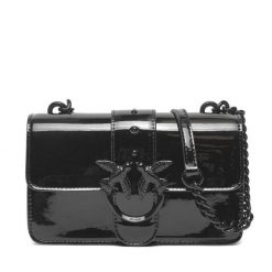 Torebka PINKO. Czarne listonoszki damskie Pinko, bez wzorów, bez dodatków. Za 1,689.00 zł.