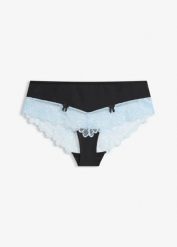 Figi panty. Szare majtki damskie bonprix, z bawełny. Za 37.99 zł.