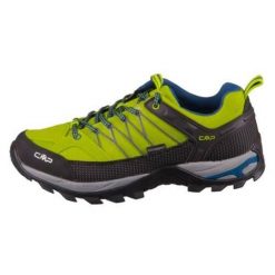 Buty trekkingowe męskie CMP Rigel Low WP. Czarne trekkingi męskie CMP, z materiału, bez zapięcia. W wyprzedaży za 359.99 zł.