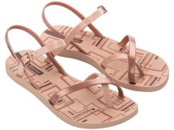 Sandały japonki damskie Ipanema Fashion Sand VIII Fem. Brązowe sandały damskie Ipanema, bez wzorów, z materiału, bez obcasa, bez zapięcia. Za 119.00 zł.
